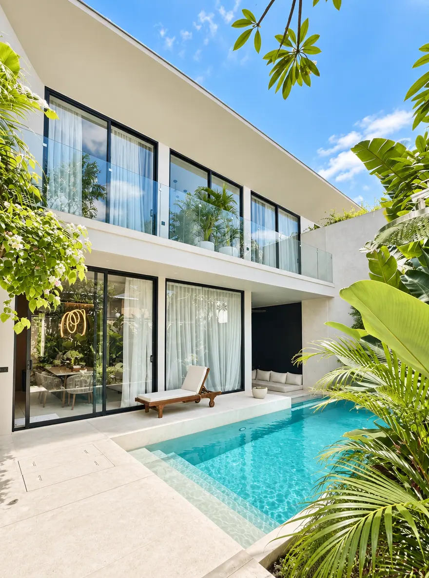 Brand new villa in a premium complex with a private waterfall